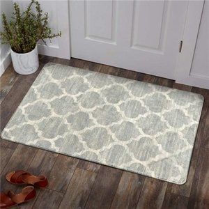 Kitchen Rug - 2’x3’ Washable Entryway Accent Distressed Non-Slip Throw Area Rugs